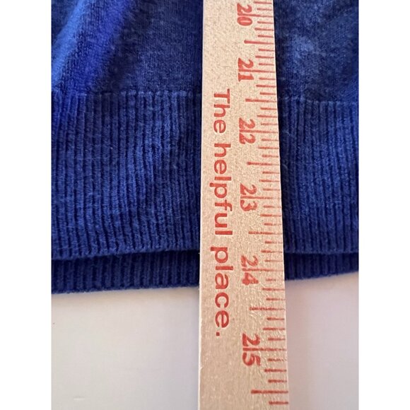 Vintage 90s Ralph Lauren Polo Cashmere purple blue cardigan XL preppy golf - Picture 8 of 9